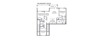 The Hideaway Floor Plan at The BLVD at Wilson Crossings, Wyoming, MI 49418