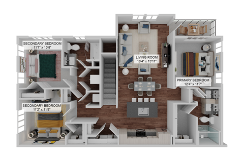 3 bed 2 bath A at The Junction at Rockledge Apartments, Rockledge, FL 32955