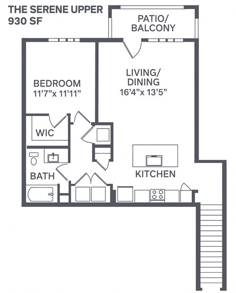 The Serene  Upper Floor Plan at The BLVD at Wilson Crossings, Wyoming