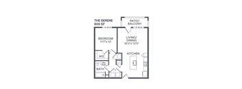 The Serene Floor Plan at The BLVD at Wilson Crossings, Wyoming Michigan