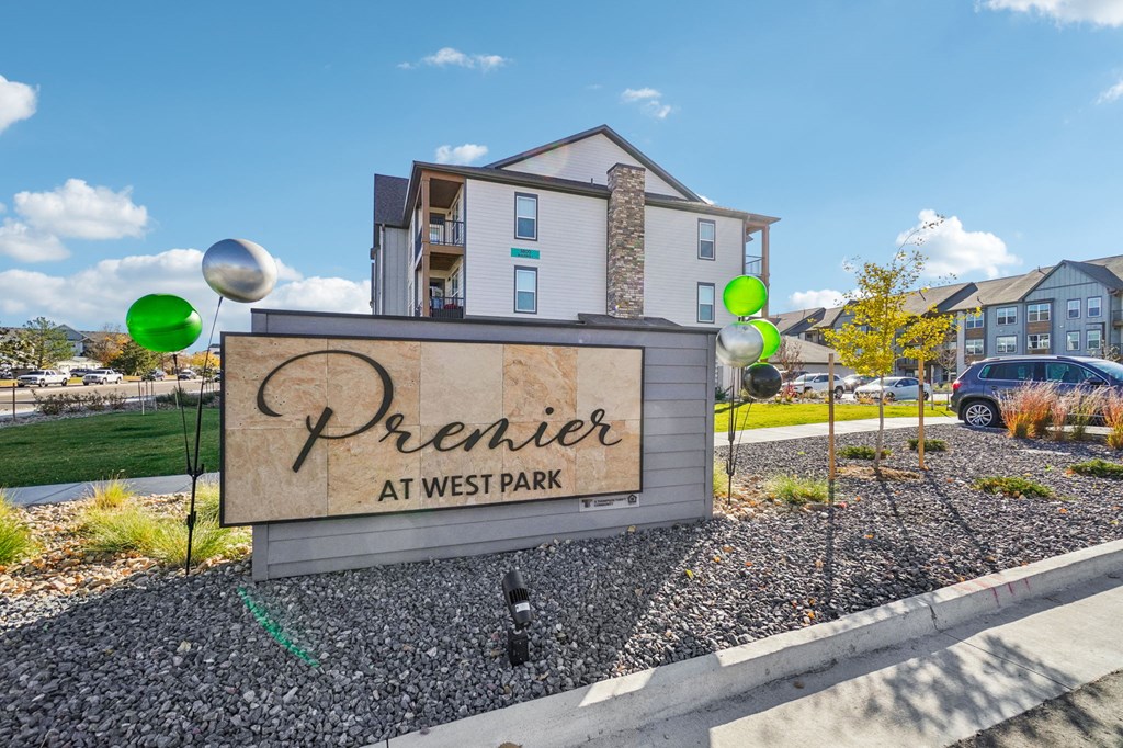 Property signage at West Park Luxury Apartment Homes, Greeley, CO