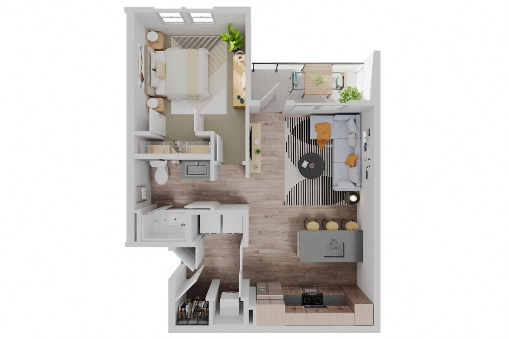 1 bedroom 1 bath A at The Quinn, Pensacola