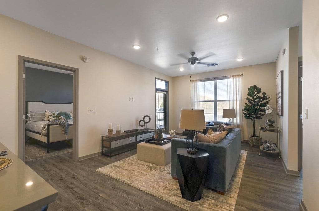 the estates at tanglewood|furnished living room  at Upland Flats, Colorado Springs, 80922