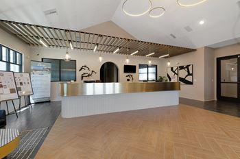 a view of the front desk in the lobby  at Upland Flats, Colorado Springs