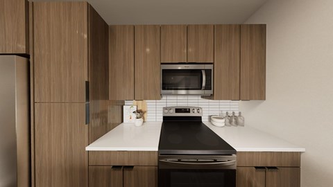 Modern Kitchen at Velara Luxury Apartments, Ponte Vedra Beach, Florida