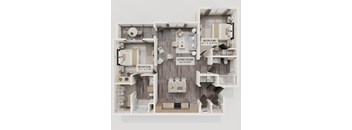 B2 2Bed 2Bath Floorplan at Verity Luxury Apartments, Vero Beach, 32960