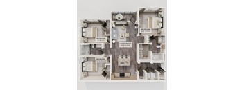 C1 3Bed 2Bath Floorplan at Verity Luxury Apartments, Vero Beach, Florida