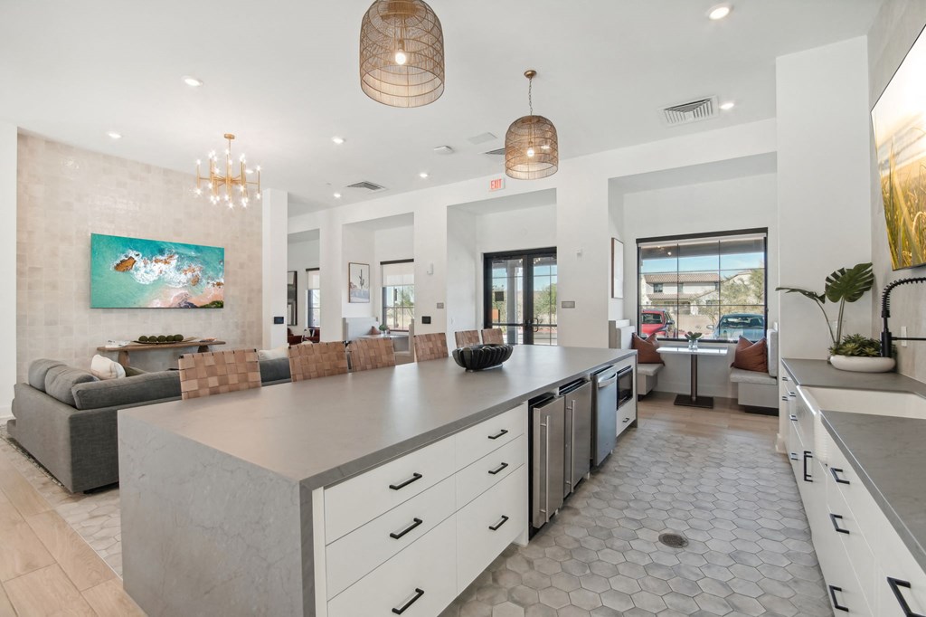 a rendering of the lobby of a store with a shark on the wall at The Maddox Luxury Apartment Homes, Arizona, 85326