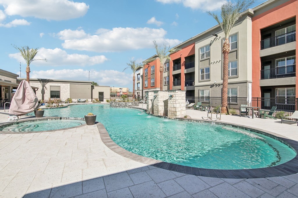 the swimming pool at The Maddox Luxury Apartment Homes, Buckeye Arizona