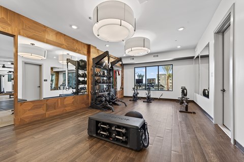 Fitness Room at Refinery at Pointe17 Apartments, Phoenix, 85085