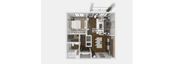 A2 Floor Plan at The Levi Luxury Apartments, McDonough, GA