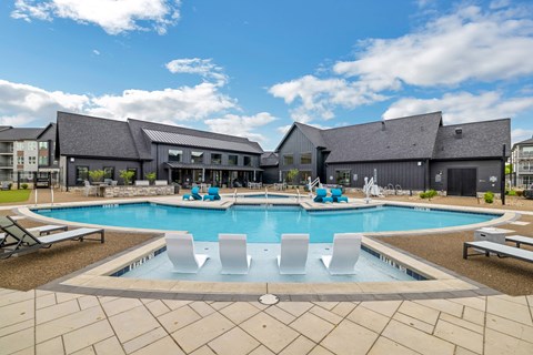take a dip in our resort style swimming pool  at Prism at Diamond Ridge, Moon Township, PA