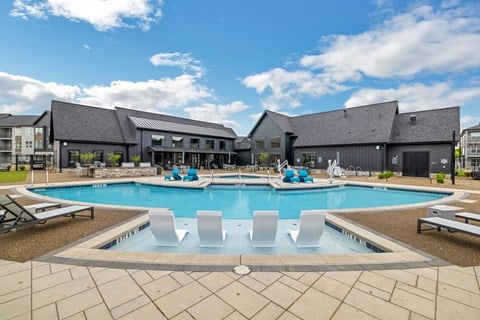 take a dip in our resort style swimming pool  at Prism at Diamond Ridge, Moon Township, PA