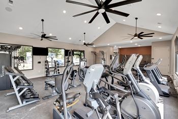 a gym with treadmills and elliptical machines  at The Sophia, Venice, FL, 34275