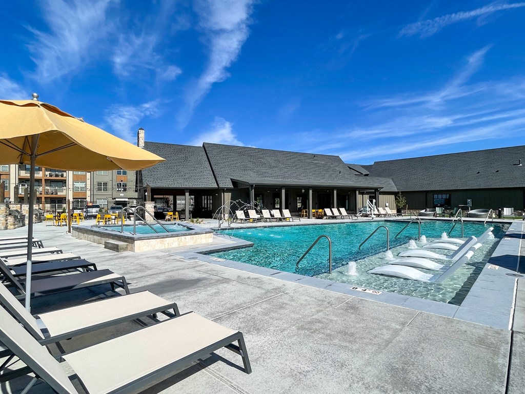 Pool And Relaxing Chair at Apex, Colorado
