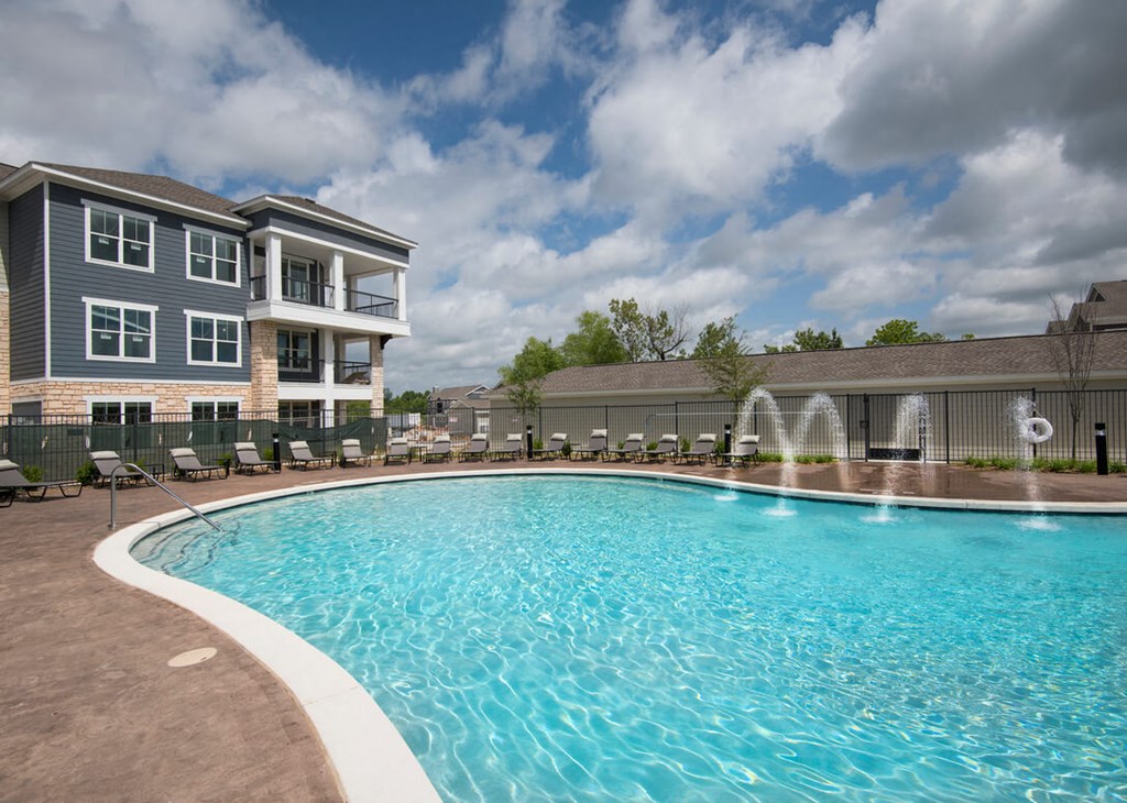 Swimming Pool With Sparkling Water at Watermark at Steele Crossing, Fayetteville, 72703