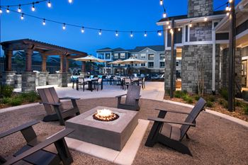 Outdoor Firepit Patio at Watermark at Steele Crossing, Fayetteville, 72703
