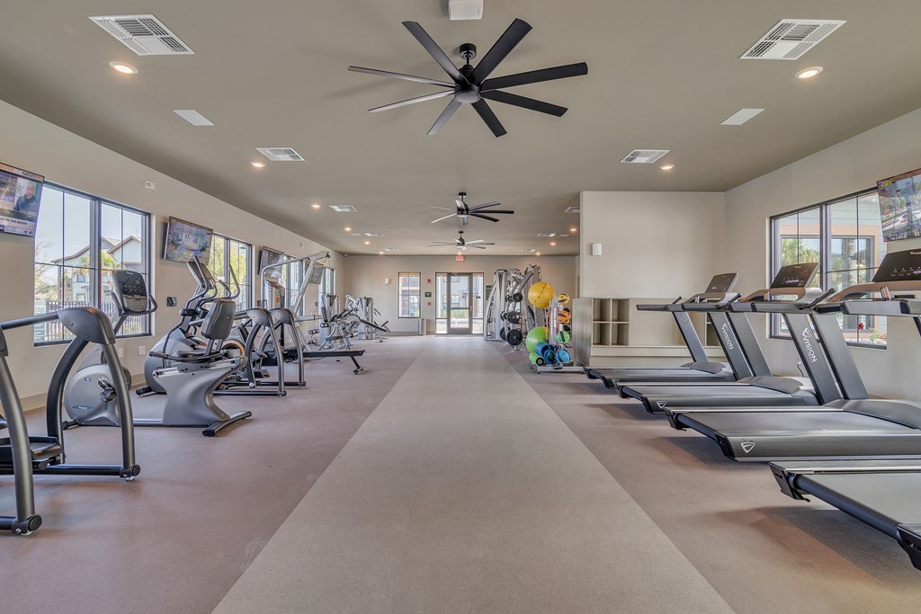 our state of the art fitness center is equipped with cardio equipment and treadmills at Canter, Ocala