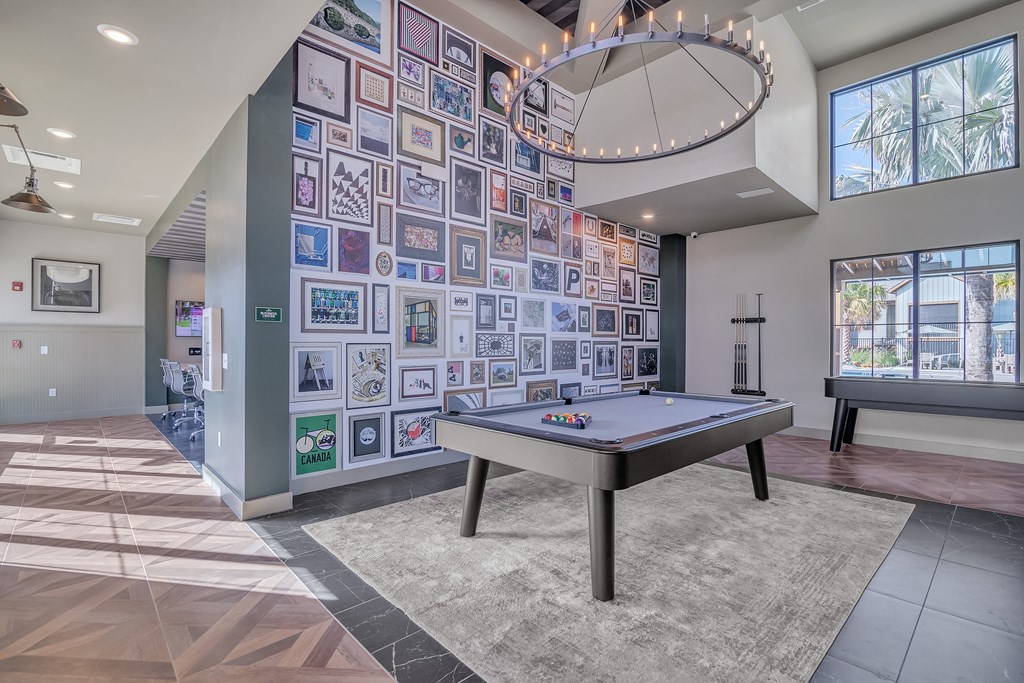 Billiards Table In Game Room at Canter, Florida, 34474