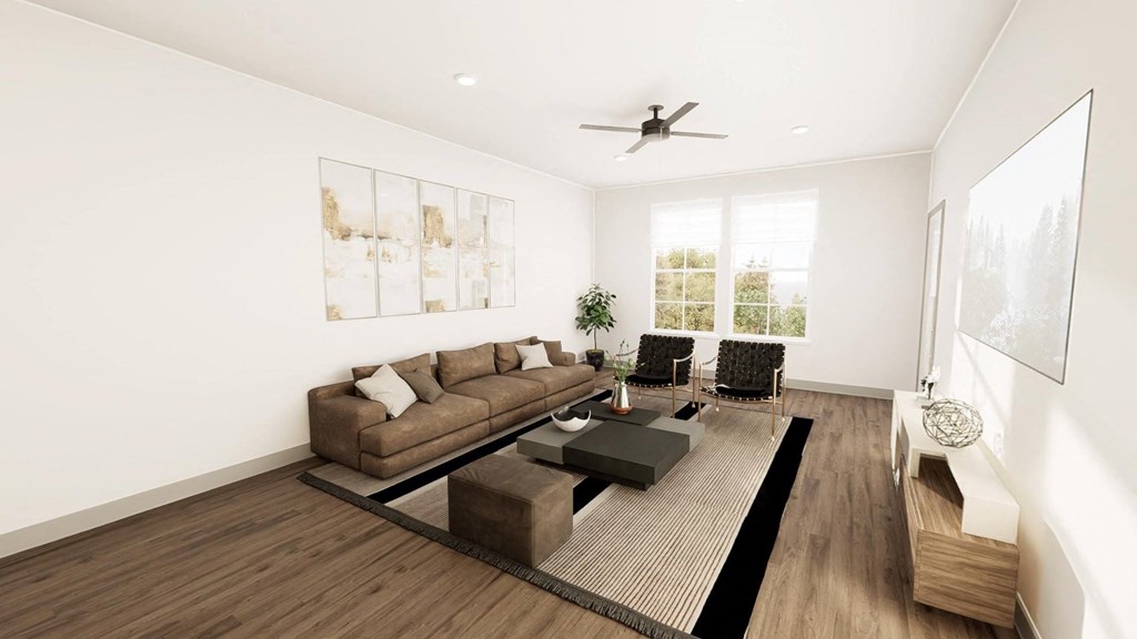 a living room with a couch and a coffee table at Stella, San Tan Valley Arizona