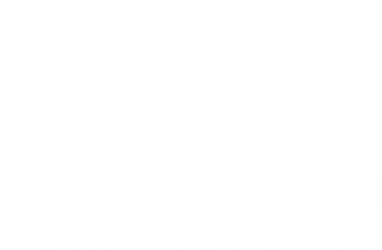 White Logo at The Union Flats at Fishers District, Indiana