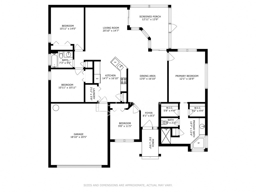 two bedroom floor plan  the residences at sawmill estates