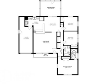 Hudson Homes Management Single Family Home For Rent Pet Friendly 4850 Worth Ave Titusville Florida 32780 Attached Garage screened in patio dishwasher microwave - Photo Gallery 15