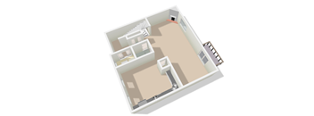Three Bedroom Floor Plan at Holiday Park Apartments, Pittsburgh, PA, 15239