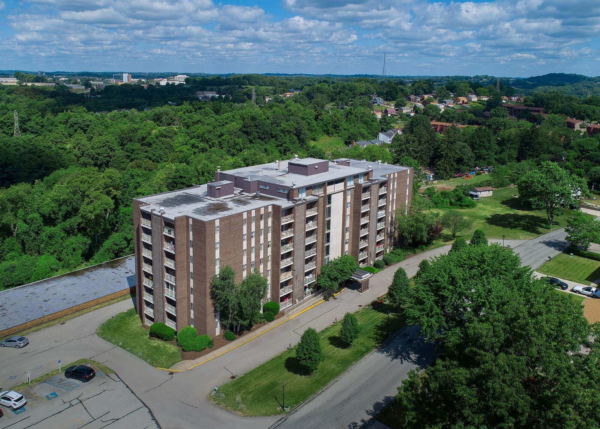 Aerial View at Lavale Apartments, Monroeville, Pennsylvania