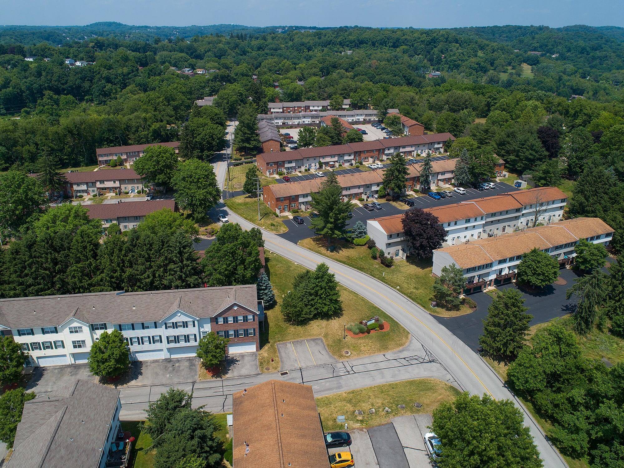 Aerial View at Holiday Park Apartments, Pittsburgh, Pennsylvania