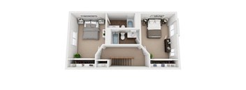 Two Bedroom luxury Townhome With Garage at Holiday Park Apartments, Pittsburgh, PA, 15239