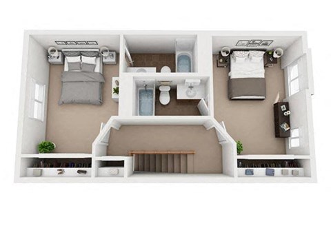 Two Bedroom luxury Townhome With Garage at Holiday Park Apartments, Pittsburgh, PA, 15239