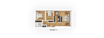1080 Moncton - 2 Beds, 1 Bath