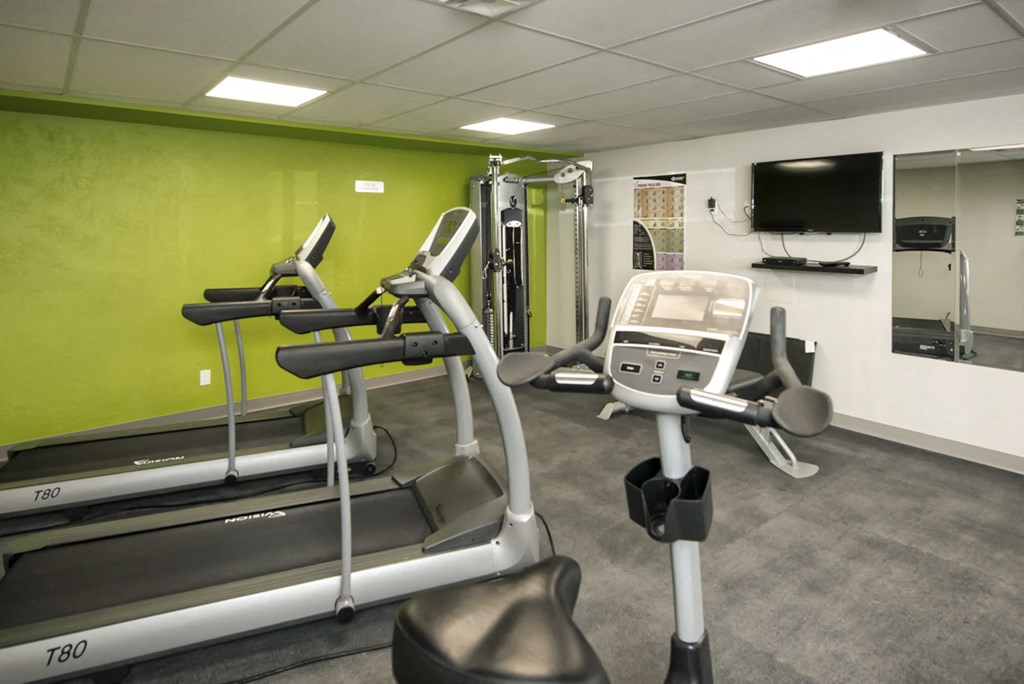 Fitness Center With Updated Equipment at 1310 Archibald Apartments, Winnipeg, MB R2J 0Z4
