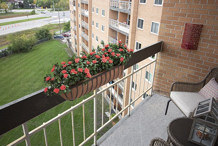 Balcony View at 1310 Archibald Apartments, Winnipeg, MB R2J 0Z4