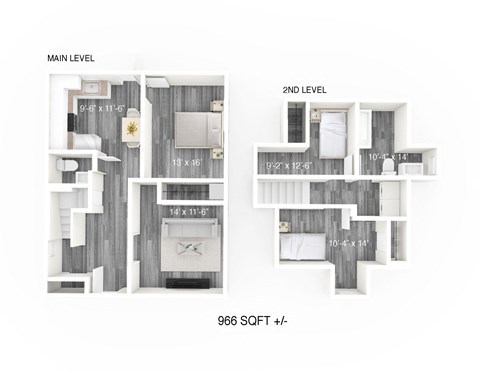 3 Bed 1 Bath at 134 Horace Duplex House Rental