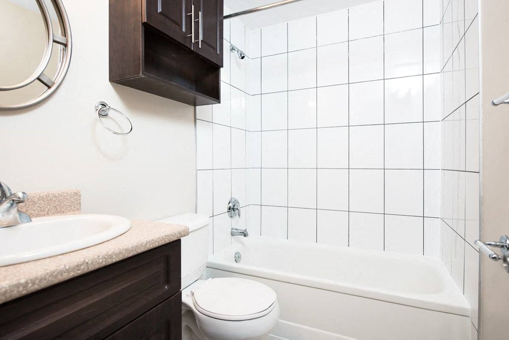 Bathroom at 16 Edmonton Apartment Suites in Winnipeg, MB