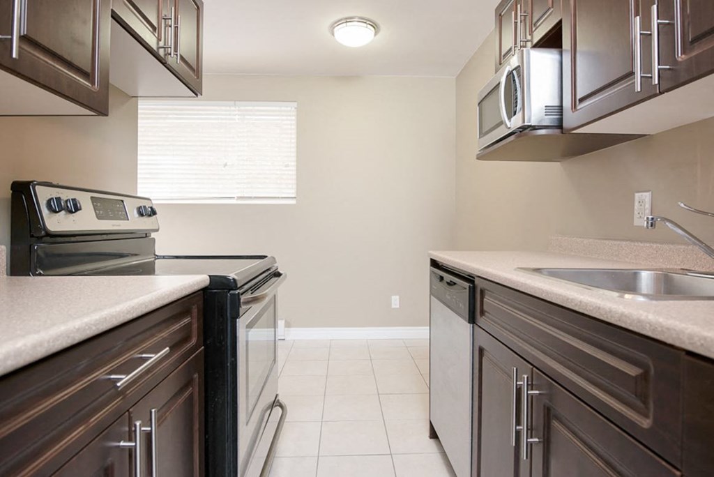 Kitchen at 16 Edmonton Apartment Suites for rent in Winnipeg, MB, Canada