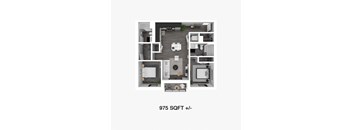 2 Bedroom, 2 Bathrooms Floor Plan at 30 University Crescent, Winnipeg