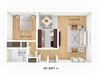 1 Bed, 1 Bath Floor Plan 1 Bed, 1 Bath Floor Plan at 433 Edison Apartment, Winnipeg, MB R2G 0M2