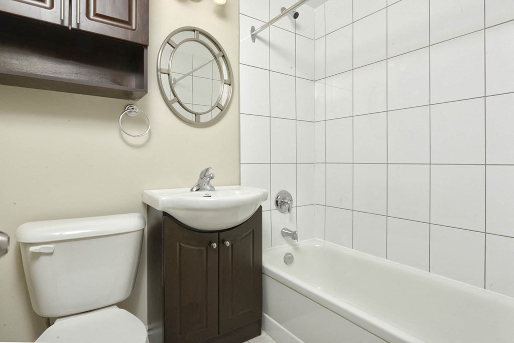 Bathroom at 43 Edmonton Apartment Suites