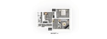 One-bedroom suite at 508 McMillan Apartment for rent in Winnipeg