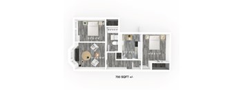 Two-bedroom suite at 508 McMillan Apartment Suites for rent in Winnipeg