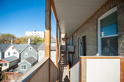Balcony at 626 Jessie Apartment Suites for rent in Manitoba
