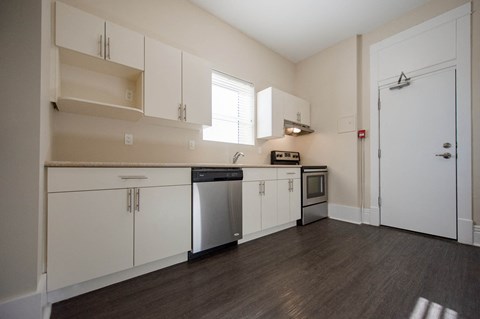 Kitchen at 626 Jessie Apartment Suites for rent in Winnipeg