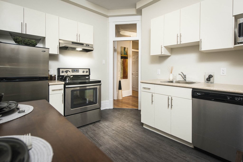 Kitchen at 626 Jessie Apartment Suites in Winnipeg, MB