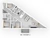 3 Bed 1 Bath Floor Plan 3 Bed 1 Bath Floor Plan at 703 St. Anne's Road Apartment