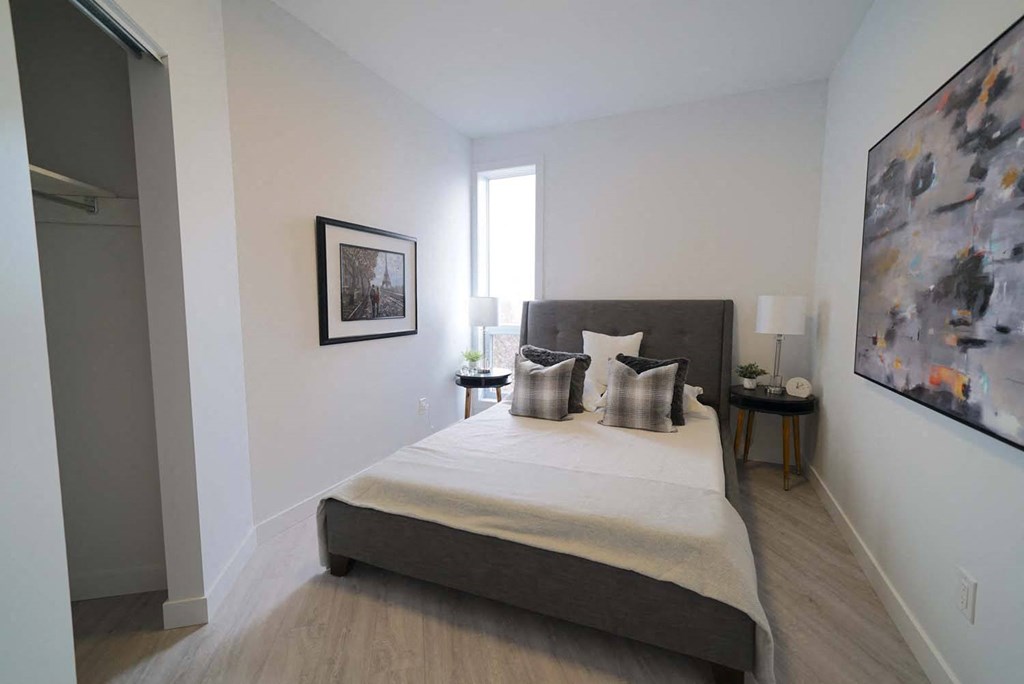 Spacious Bedroom With Closet at 703 St. Anne's Road Apartments, Winnipeg MB