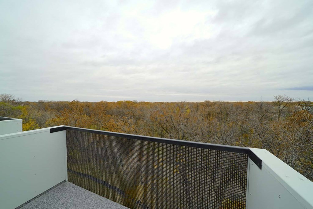 Private Walk-out Balcony at 703 St. Anne's Road Apartments, Winnipeg, MB