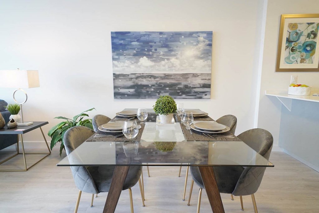 Dining Area Dining Area at 703 St. Anne's Road Apartments, Winnipeg, MB